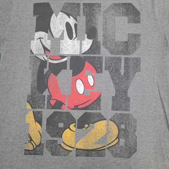 Disney Mickey-Mouse Shirt Small 20x24 Baggy Gray - Picture 4 of 11